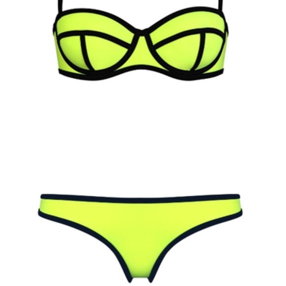 Pushup neoprene diving bikini swimsuit bathingsuit - Picture 1 of 3